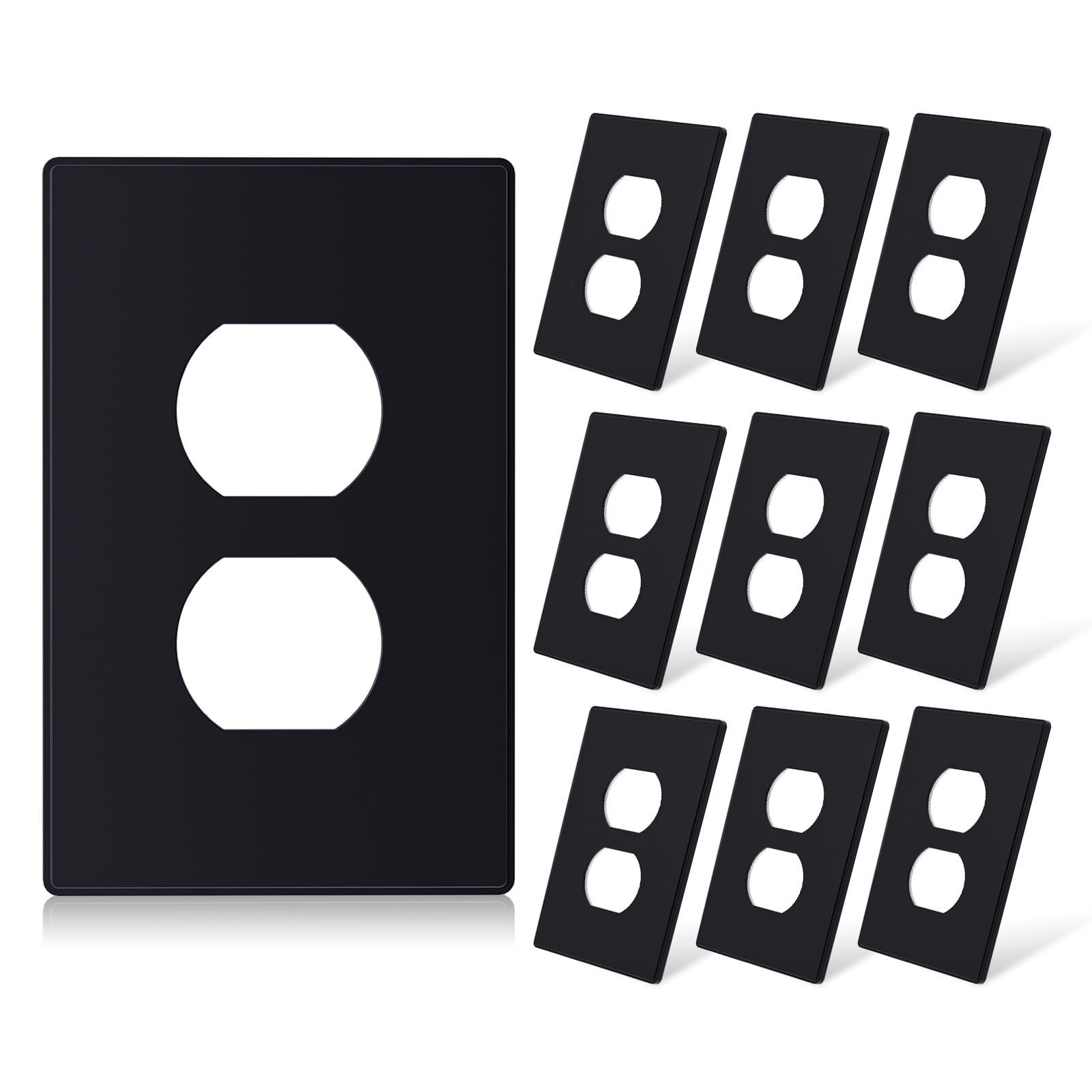 No Subject 2 - Gang Duplex Outlet Wall Plate (Set of 10)