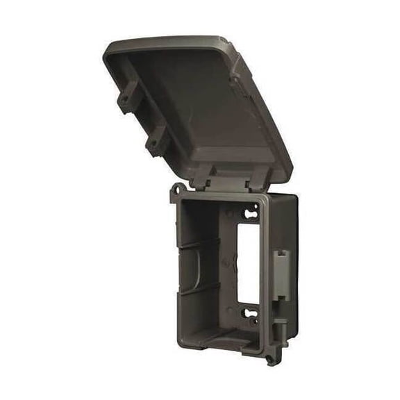 1 Gang Shallow While-in-Use Weatherproof Extra Duty Bronze Receptacle Cover