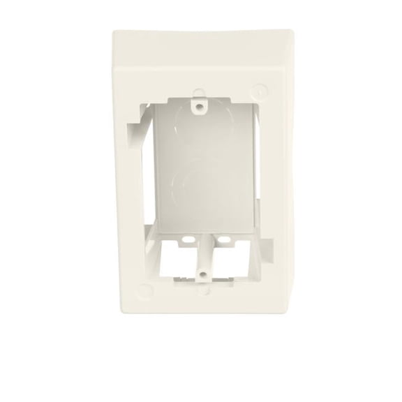 1 Gang Single Adhesive Low Voltage Junction Box, White