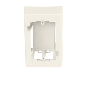 1 Gang Single Adhesive Low Voltage Junction Box, White