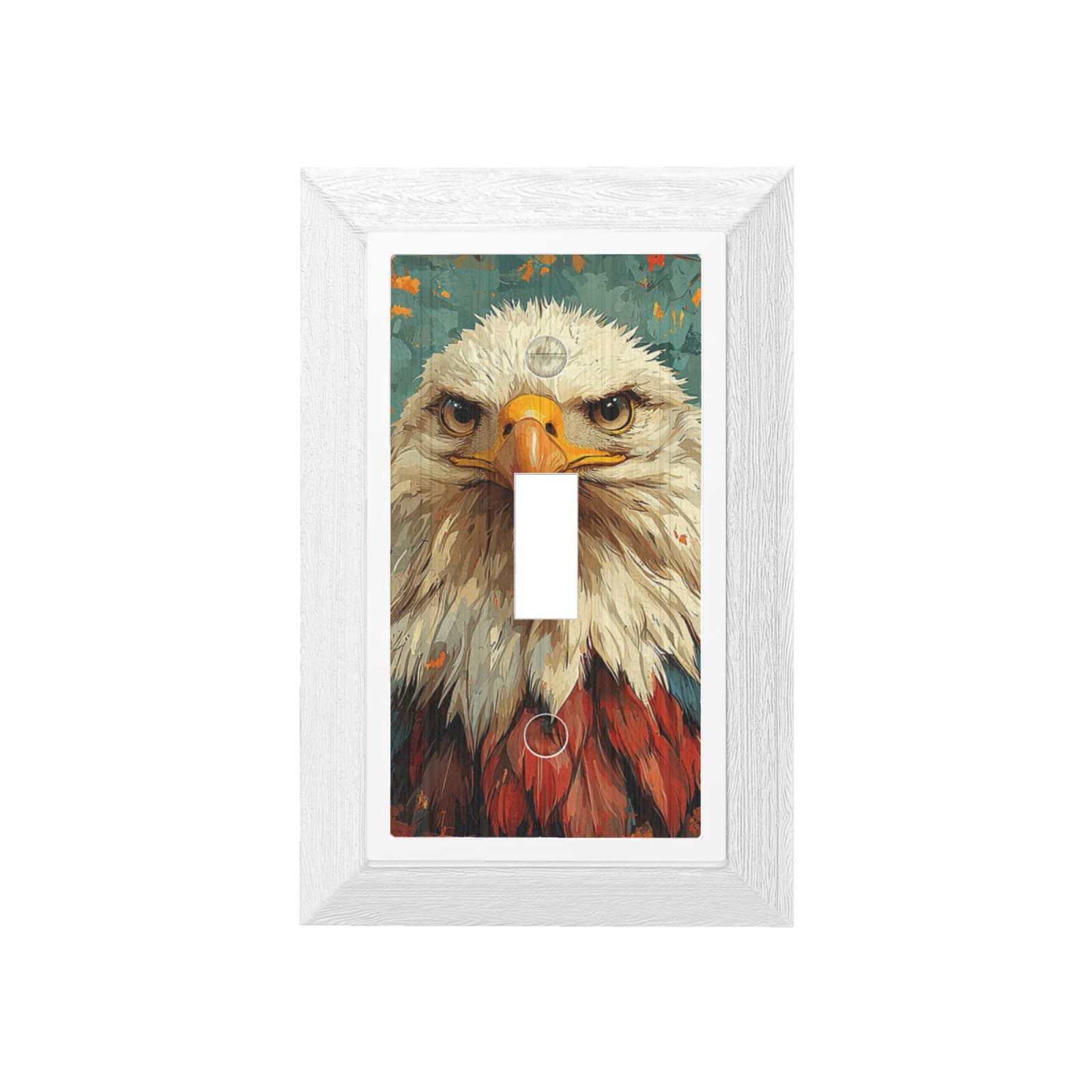 1-Gang Single Toggle Wall Plate, Wood Grain Texture Polycarbonate ...