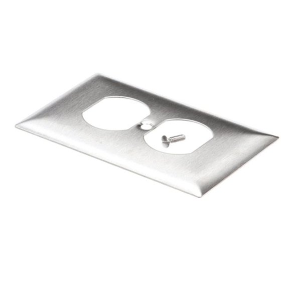 1 Gang Stainless Steel Dup Receptacle Wall Plate