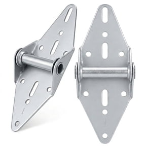 #1 Garage Door Hinges (2 Pack) - 14 Gauge Galvanized Steel Replacement - Residential & Commercial Hardware for Quiet Operation, Compatible with Most Sectional Garage Doors