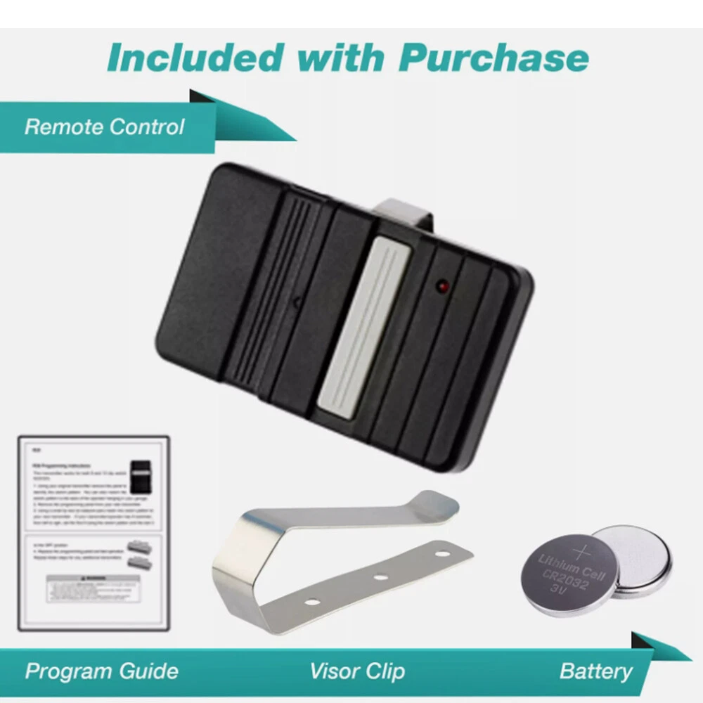 1 Garage Door Opener Remote For Genie Overhead Door Gt90-1 G220 Mat90 At85P At90