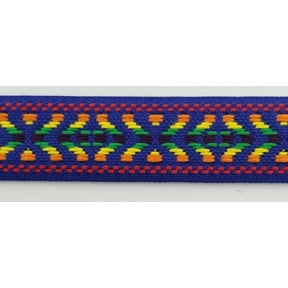1" Geometric Jacquard Woven Ribbon Trim - 10 Continuous Yards