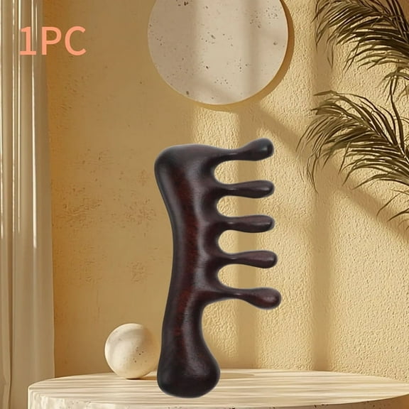 1 Gjinxi Loc Massage Comb, Wooden Scalp Massage , Rosewood Scalp Massage Comb Massage Head Massage Wooden Brush Scraping, Meridian Massage