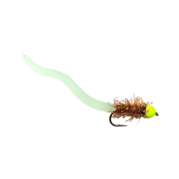 1. Glowing Soft Silicone Earthworms Baits with Hook - Fly Fishing Swimbaits & Artificial Lures