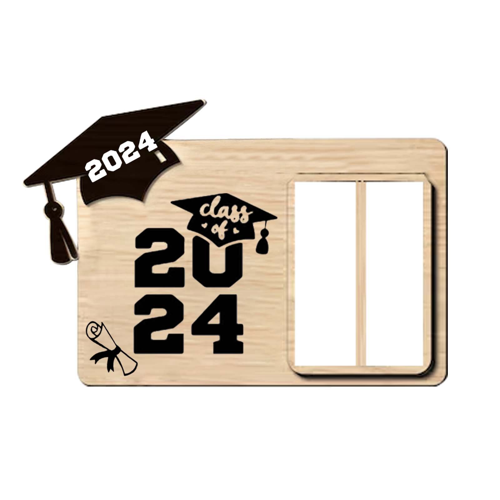 1 Graduation Gift Box Wooden Graduation Card Box Box 2024 Level