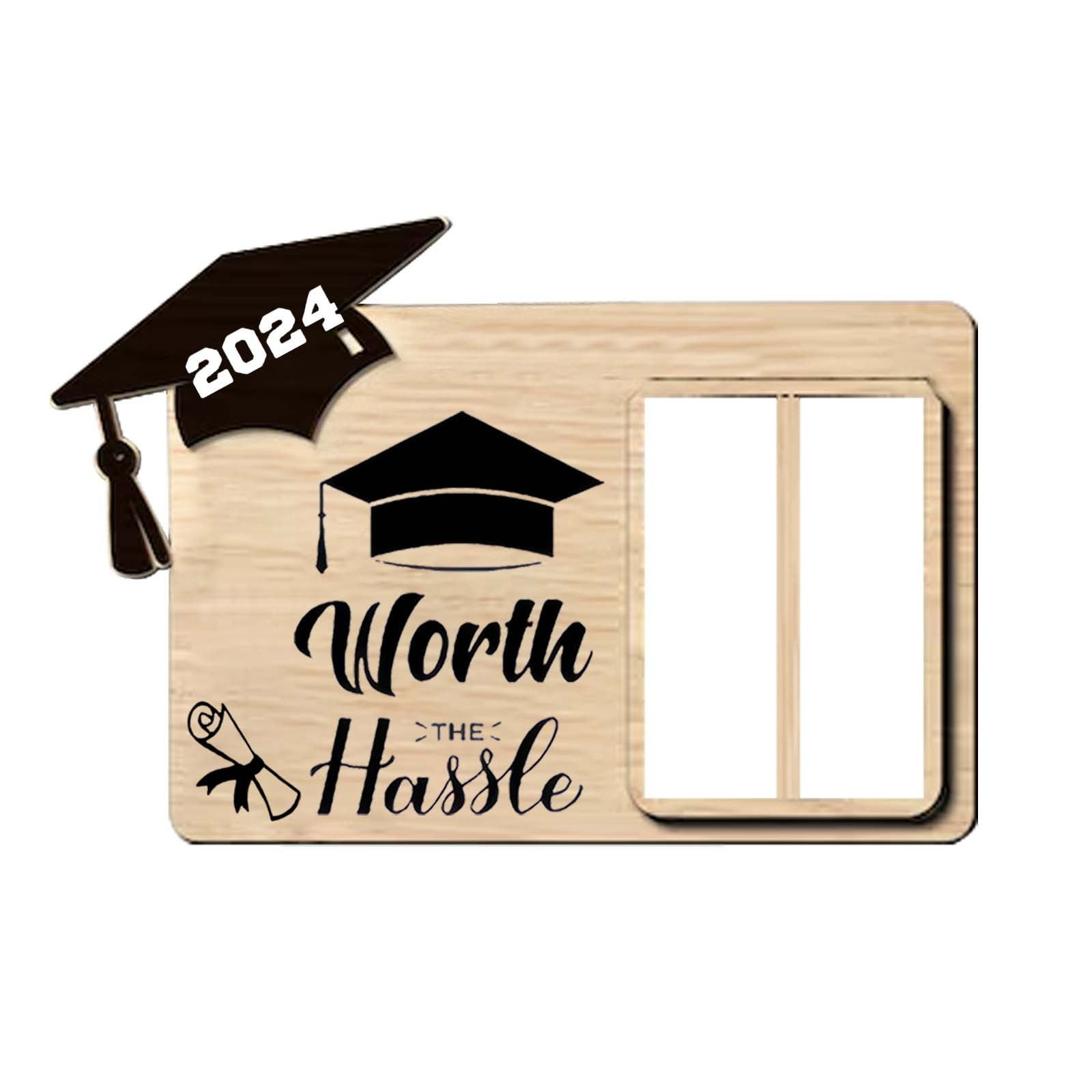 1 Graduation Gift Box Wooden Graduation Card Box Box 2024 Level
