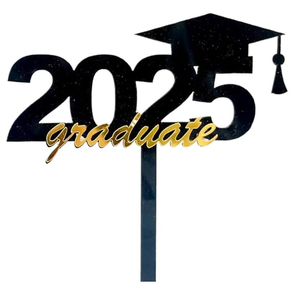 1 Graduation Season Cake Insert Clearance! Class of 2025 Graduation Cupcake Toppers Glitter Diploma Cap Cupcake Picks 2025 Graduation Theme Cake Decorations