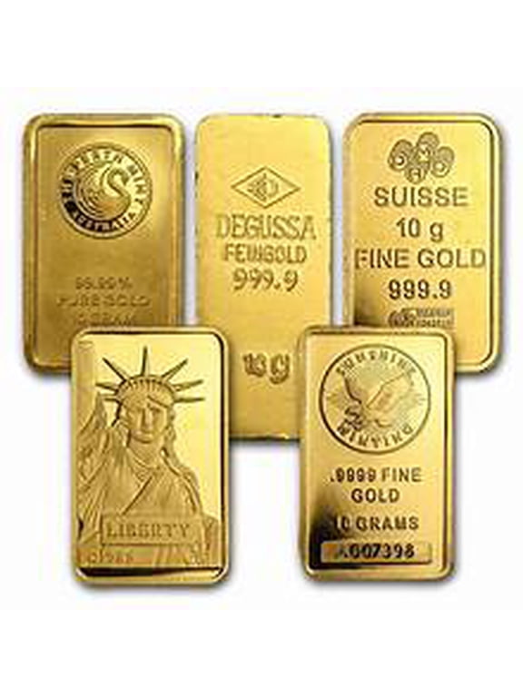 1 Gram Fine Raw Gold Bar-Random Mint (Varied Condition, Any Mint)