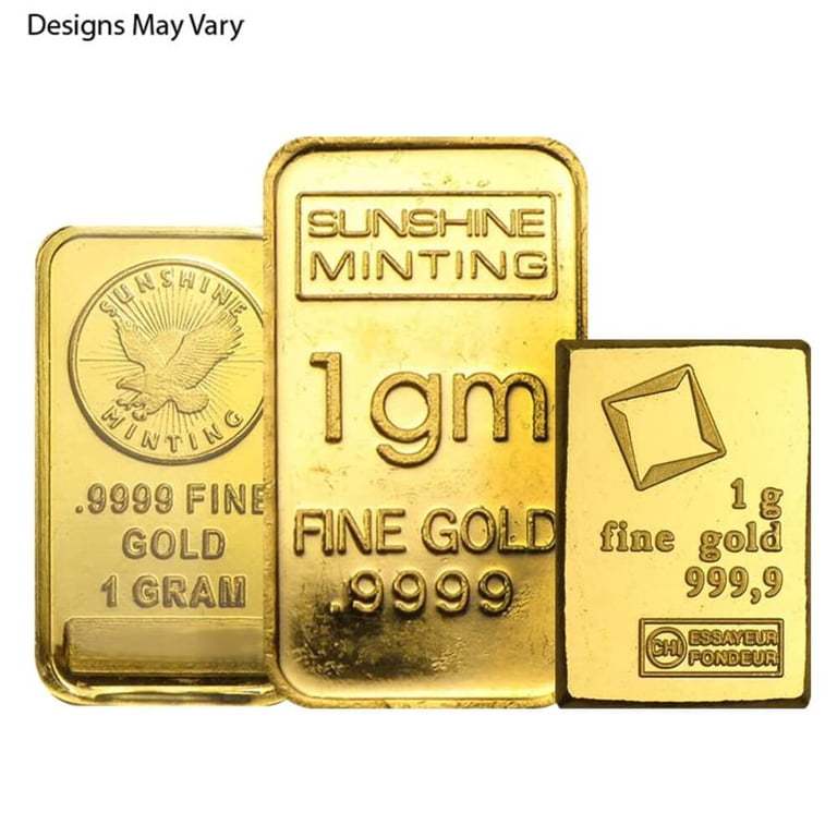 1 Gram Generic Gold Bar, .999+ Fine, Secondary Market, Affordable