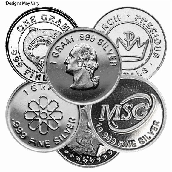 1 Gram Generic Silver Round .999 Fine