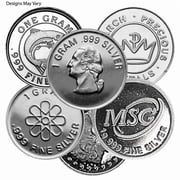 1 Gram Generic Silver Round .999 Fine