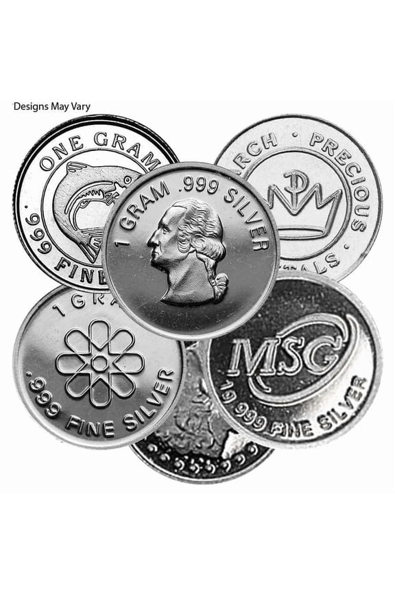 1 Gram Generic Silver Round .999 Fine