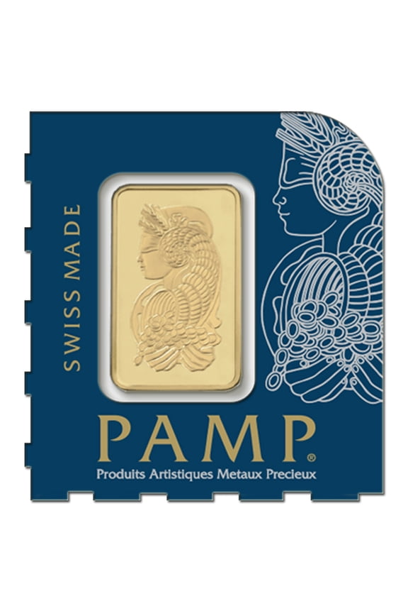 1 Gram Gold Bar - PAMP Suisse Lady Fortuna .9999 Fine (In Assay from Multigram+25)