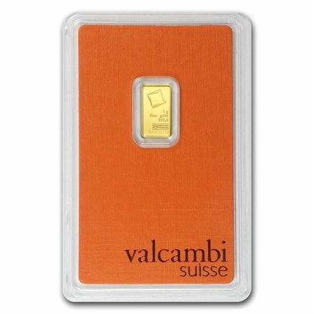 1 Gram Gold Bar - Valcambi Suisse Sealed In Assay .9999 Fine Gold