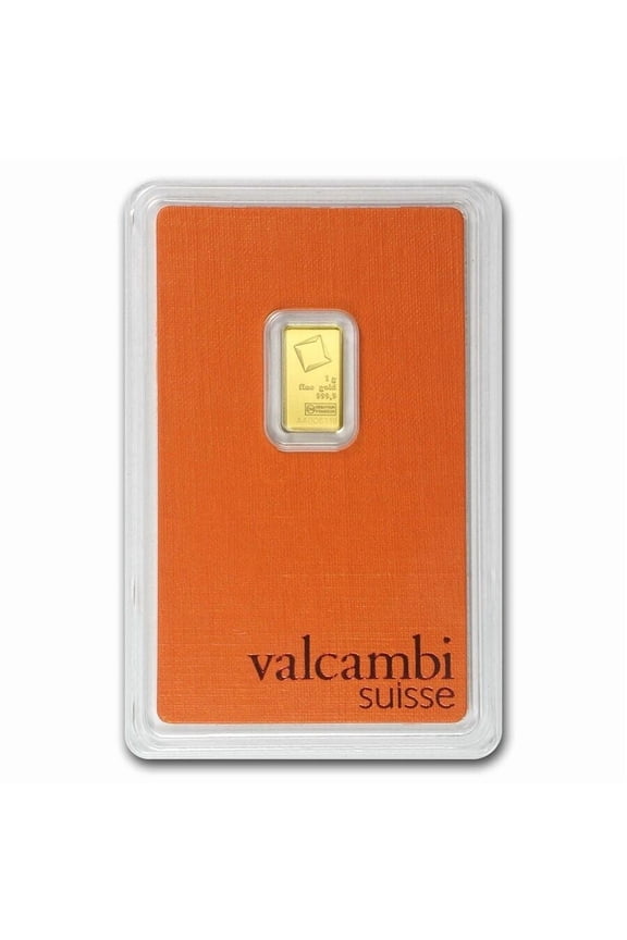 1 Gram Gold Bar - Valcambi Suisse Sealed In Assay .9999 Fine Gold