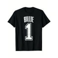 thumbnail image 1 of 1 Greatest Fan Billie Supporter Number Printed T-Shirt - Comfortable, Breathable, Casual Short Sleeve For Daily Wear, All Season, 220g, Black For Men and Women Size S-3XL, 1 of 6
