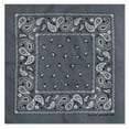 thumbnail image 1 of 1 Grey Gray Paisley Bandana Cotton Face Mask Cover HeadWrap Scarf Lot Bandanna, 1 of 2