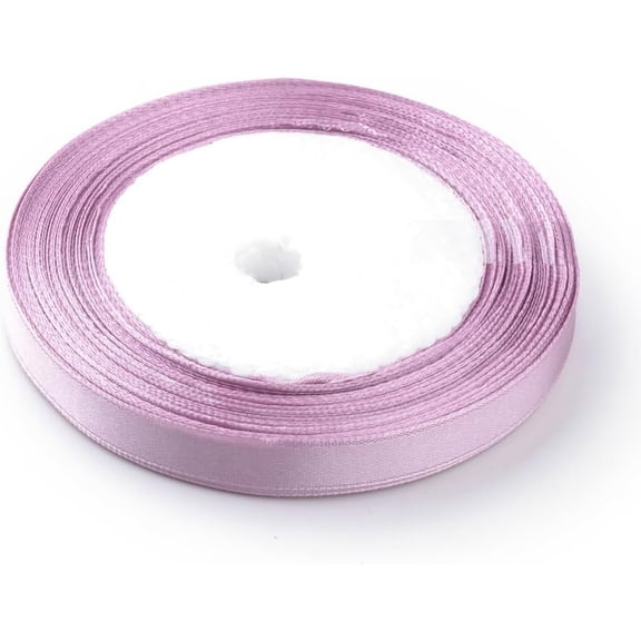 1 Group 250 Yards High Dense Single Face Satin Ribbon Polyester Ribbons Plum Handmade Fabric Ribbons for Crafts Flower Bouquets Wedding Shower Home DIY Decor 1/4 inch(6~7mm)