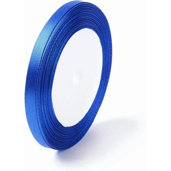 1 Group 250 Yards Single Face Satin Ribbon Polyester Ribbon Royal Blue Ribbon Decoration for Crafts Flower Bouquets Wedding Shower Home DIY Decor 1/4 inch(6mm)