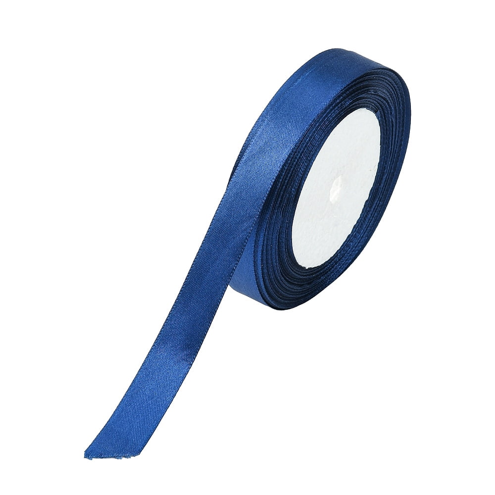 1 Group Single Face Satin Ribbon Dark Blue Size: about 5/8 inch(16mm) wide 25yards/roll(22.86m/roll) 250yards/group(228.6m/group)