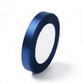 thumbnail image 1 of 1 Group Single Face Satin Ribbon Polyester Ribbon Dark Blue 1/2 inch(12mm) wide 25 yards/roll(22.86m/roll) 250yards/group(228.6m/group) 10rolls/group, 1 of 3