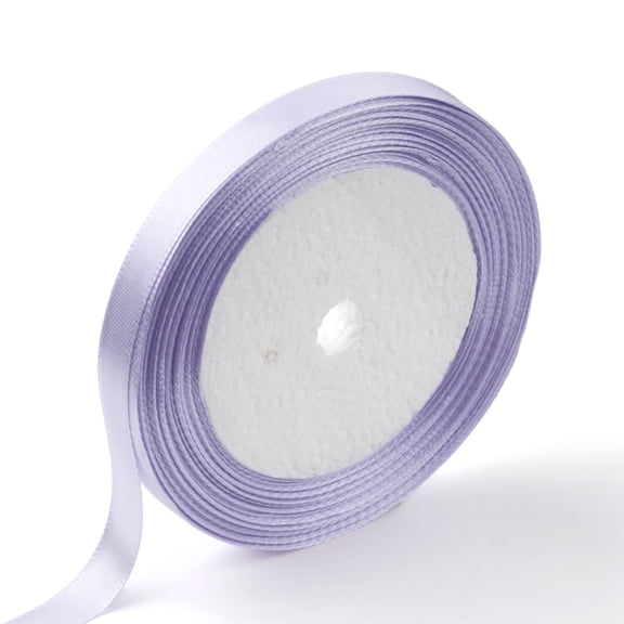 1 Group Single Face Satin Ribbon Polyester Ribbon Lavender 1/4 inch(6mm) 25yards/roll(22.86m/roll) 10rolls/group 250yards/group(228.6m/group)