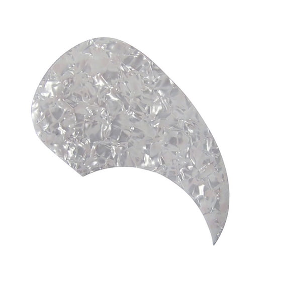 1* Guitar Pickguard, Left Handed Acoustic Guitar Pickguard Scratch Plate Comma Shape Self-adhesive