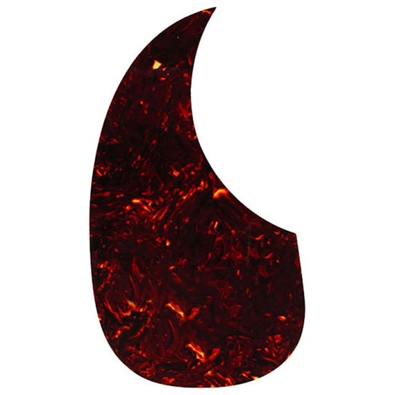1* Guitar Pickguard, Left Handed Acoustic Guitar Pickguard Scratch Plate Comma Shape Self-adhesive