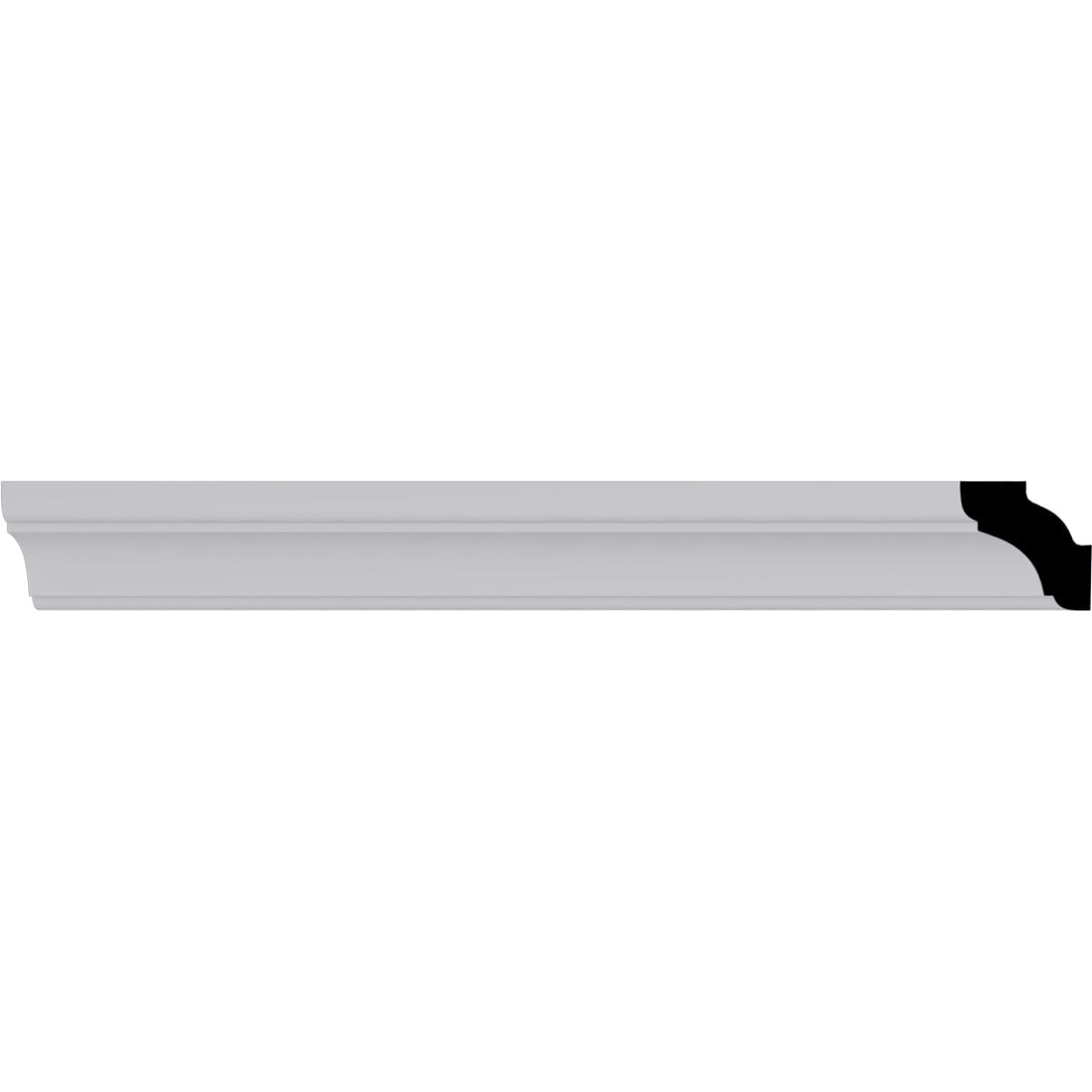 Primed Polyurethane Edinburgh Crown Moulding 7-ft 10.5-in