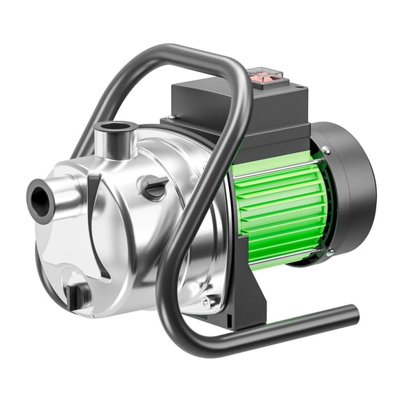 1 HP 1500 GPH Booster Pump, Professional Portable Electric Shallow Well Unit for efficient water transfer, flood draining and farm irrigation projects