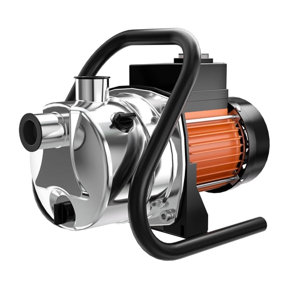 1 HP 1500 GPH Water Pump, Multifunctional Electric Shallow Well Pump Kit for Garden Irrigation, Lawn Care, Farm Water Supply and Standing Water Removal