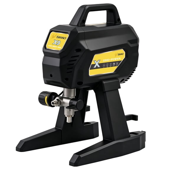 1 HP 2900 PSI Airless Paint Sprayer with 25 FT Hose & 12" Extension Rod