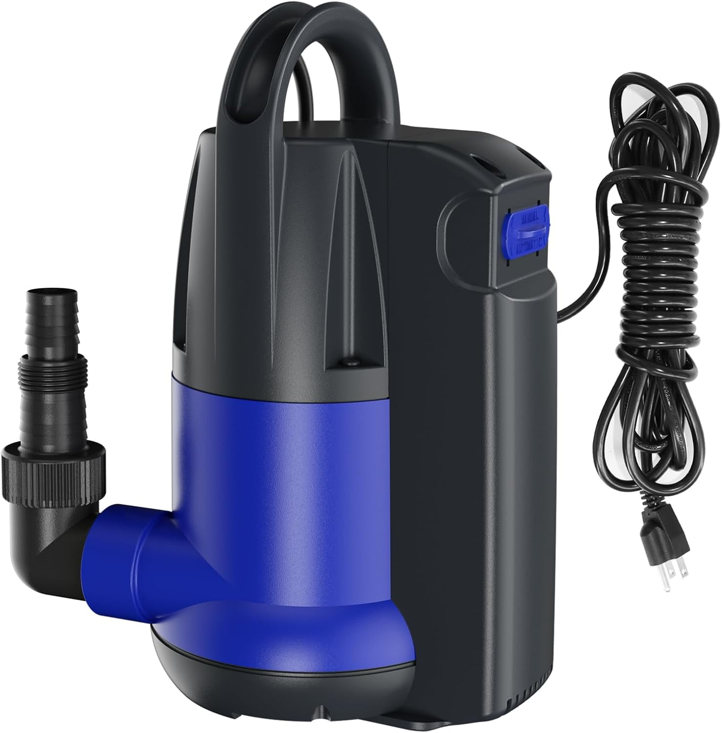 1 HP Automatic Submersible Water Pump, Portable Sump Pump with Integrated Float Switch 4000GPH Utility Pumps for Pool Tub Garden Pond Flooded Basement Draining
