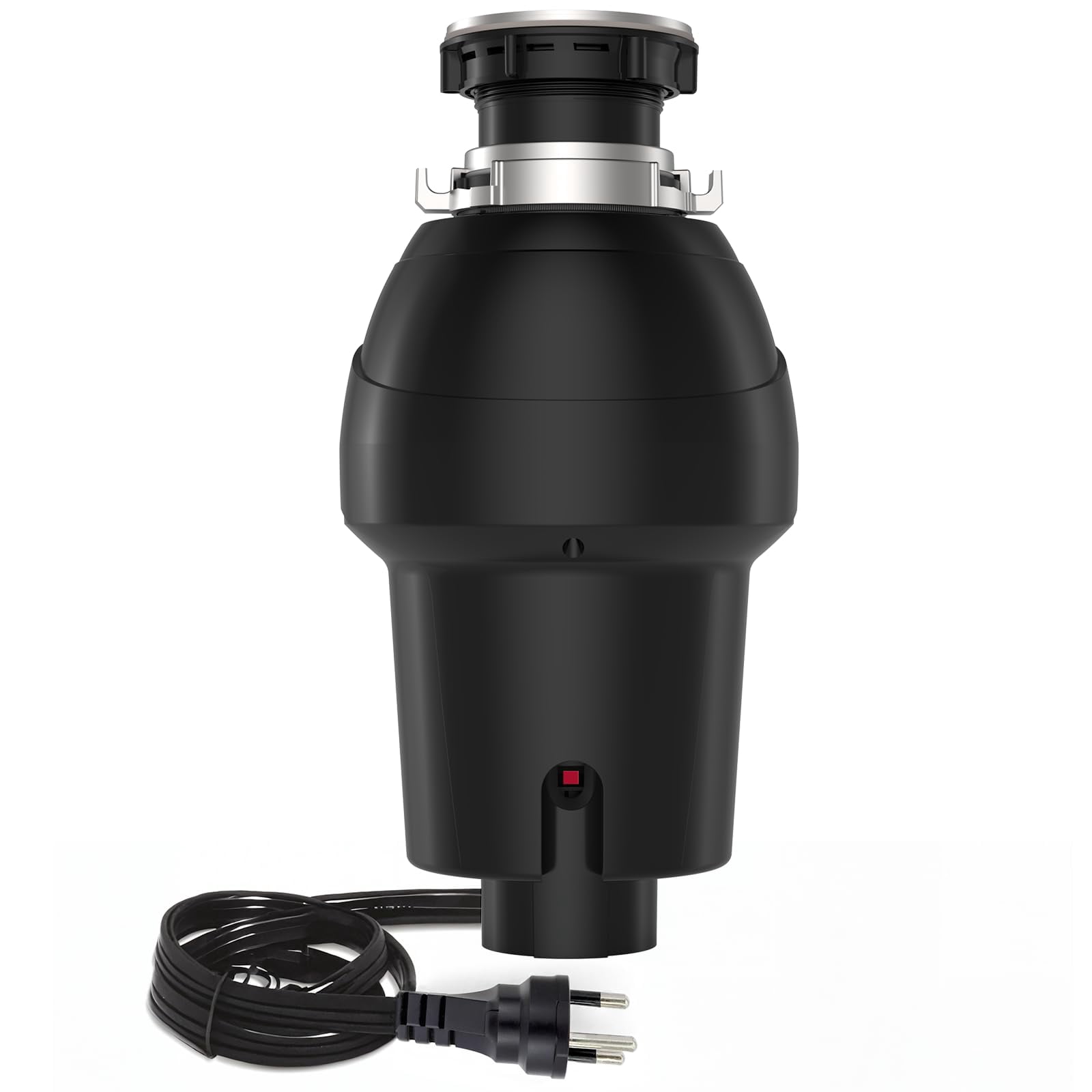 1 HP Garbage Disposal with Air Switch Kit, 3500 RPM 4-Stage Grinding Food Waste Disposer for Kitchen Sink, Quiet and Durable Waste Management, Gray/Matte Black