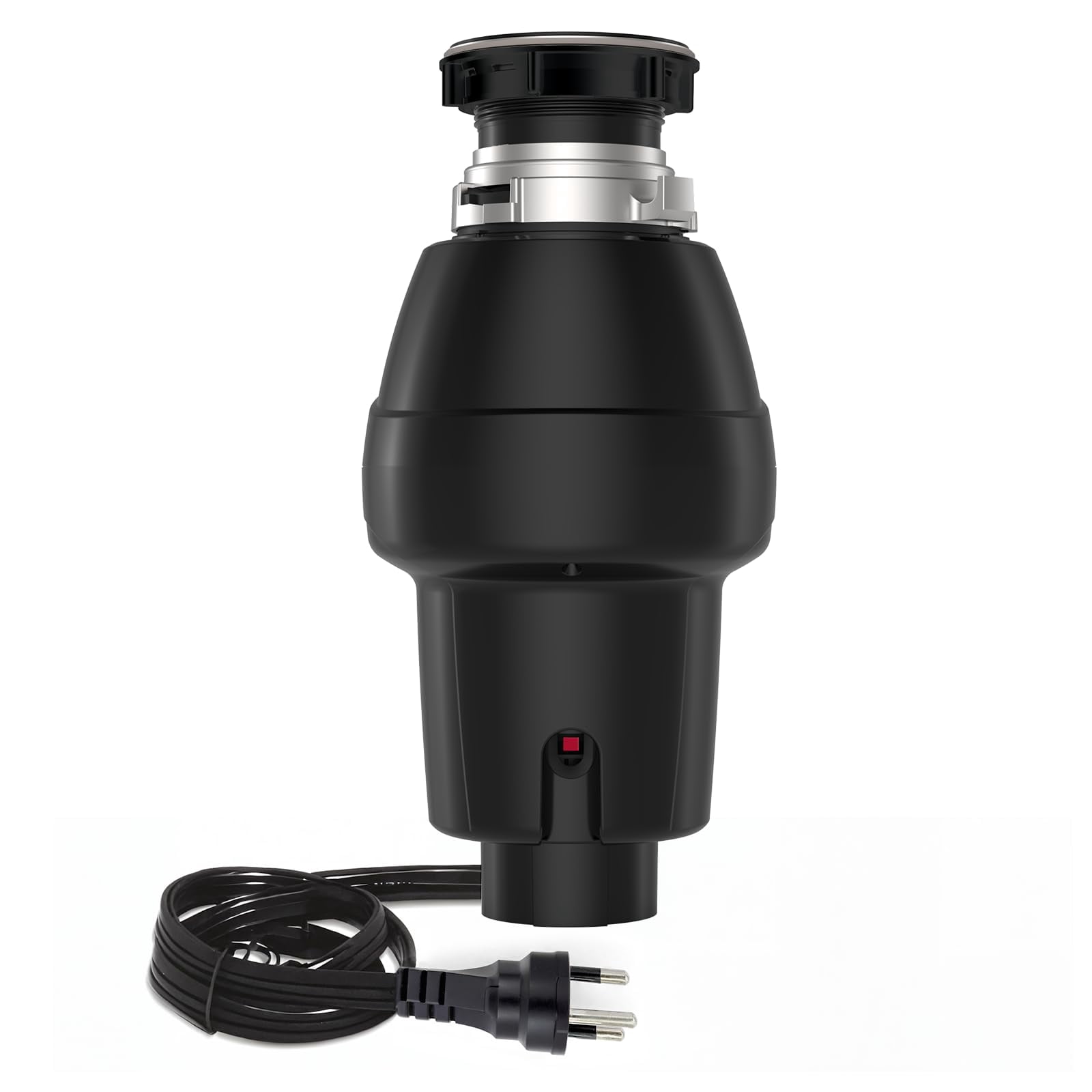 1 HP Garbage Disposal with Air Switch Kit, 3500 RPM 4-Stage Grinding Food Waste Disposer for Kitchen Sink, Quiet and Durable Waste Management, Gray/Matte Black