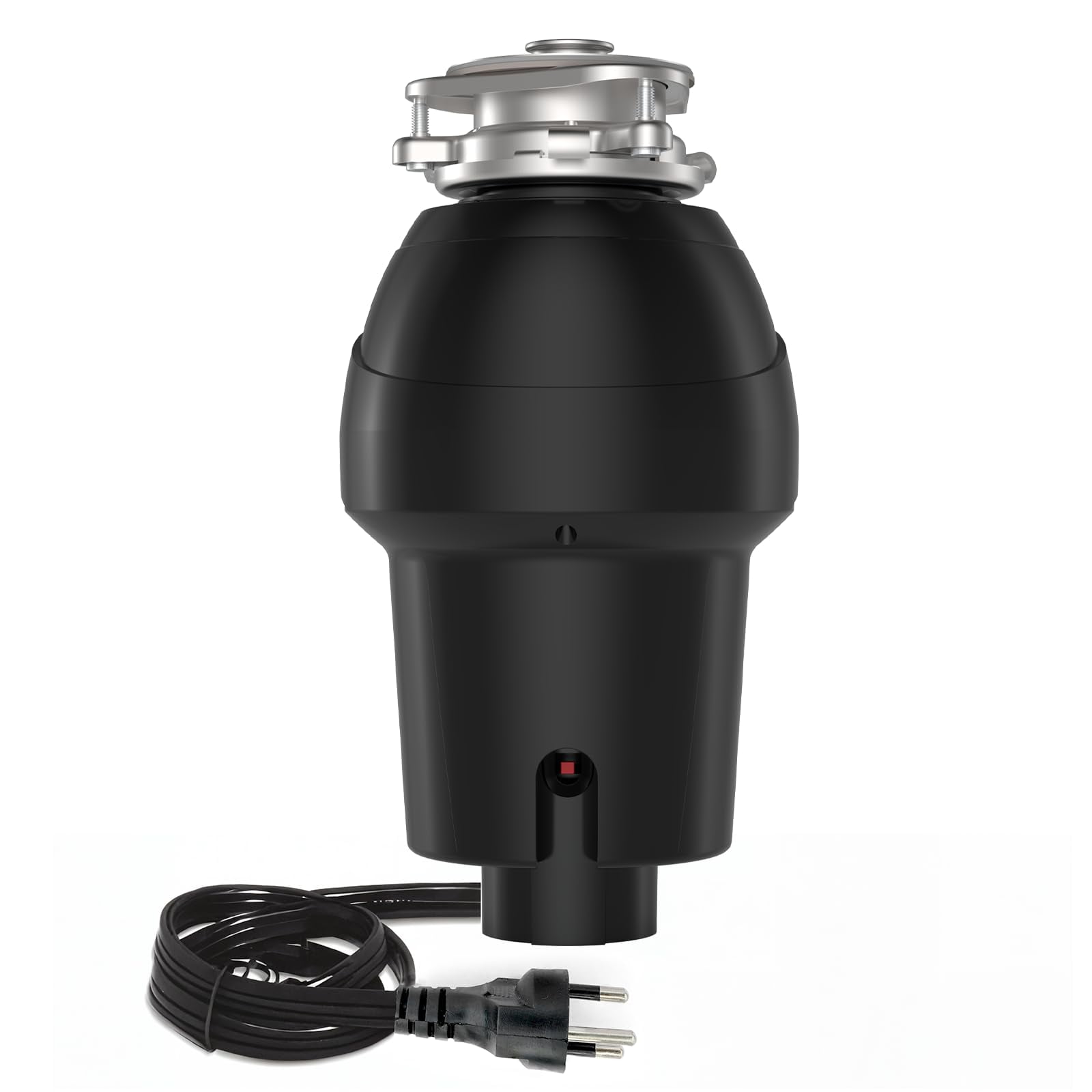 1 HP Garbage Disposal, Food Garbage Disposal with Power Cord, Stainless Steel Grinding System and 3-Bolt Mounting, Continuous Feed Compact Garbage Disposals