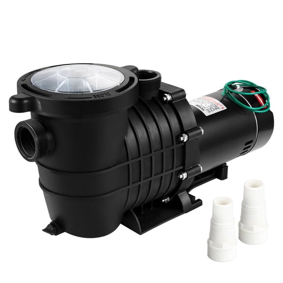 1 HP Pool Pump 5544 GPH, Dual Voltage 110V/220V Above Ground Pool Pump, 750W Swimming Pool Circulation Pump with Strainer Basket & 1-1/2'' NPT Connectors