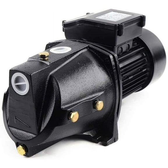 1 HP Shallow Well Jet Pump Heavy Duty Automatic Operation Water Jet Pump w/Pressure Switch for Farm Lawn Garden Agricultural Irrigation System 3420RPM 110V