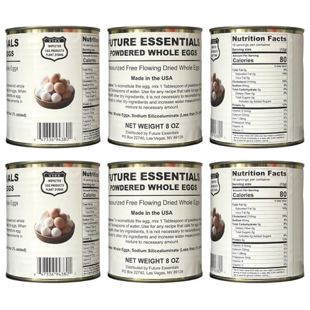1 Half-Case/6 Cans of Canned Powdered Eggs