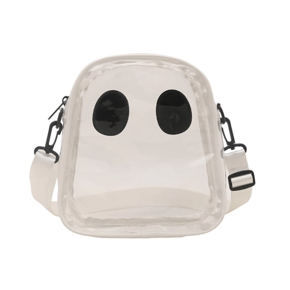 1. Halloween Skull Print Crossbody Bag PU Lightweight Adjustable Strap For Party Daily Essentials