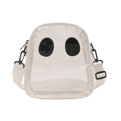 1. Halloween Skull Print Crossbody Bag PU Lightweight Adjustable Strap For Party Daily Essentials