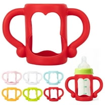 1 Handle Clearance! Versatile Bottle Handles Made for Wide Mouth Bottles Compatibility With 2Nd and 3Rd Generation Versions Sturdy Grip for Babies' Comfort and Facilitates Parent Glass&Bottle