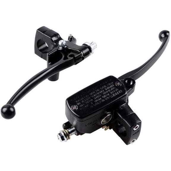 1" Handlebar Front Bore Hole Motorcycle Clutch Hydraulic Brake Master Cylinder Lever Black