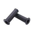 thumbnail image 1 of 1" Handlebar Motorcycle Retro Lattice Shape Hand Grips Rubber Handle Cafe Racer Chopper Bobber Universal, 1 of 4