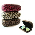 thumbnail image 1 of 1 Hard Leopard Print Case Sunglasses Eye Glasses Portable Clam Shell Protector, 1 of 5