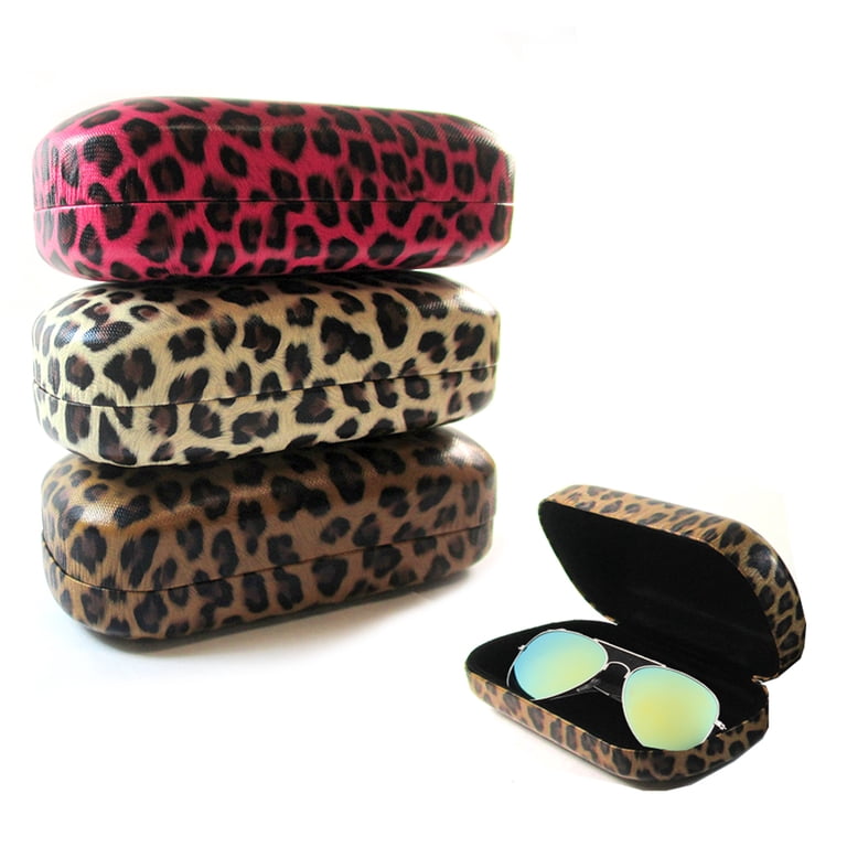 1 Hard Leopard Print Case Sunglasses Eye Glasses Portable  display picture 3
