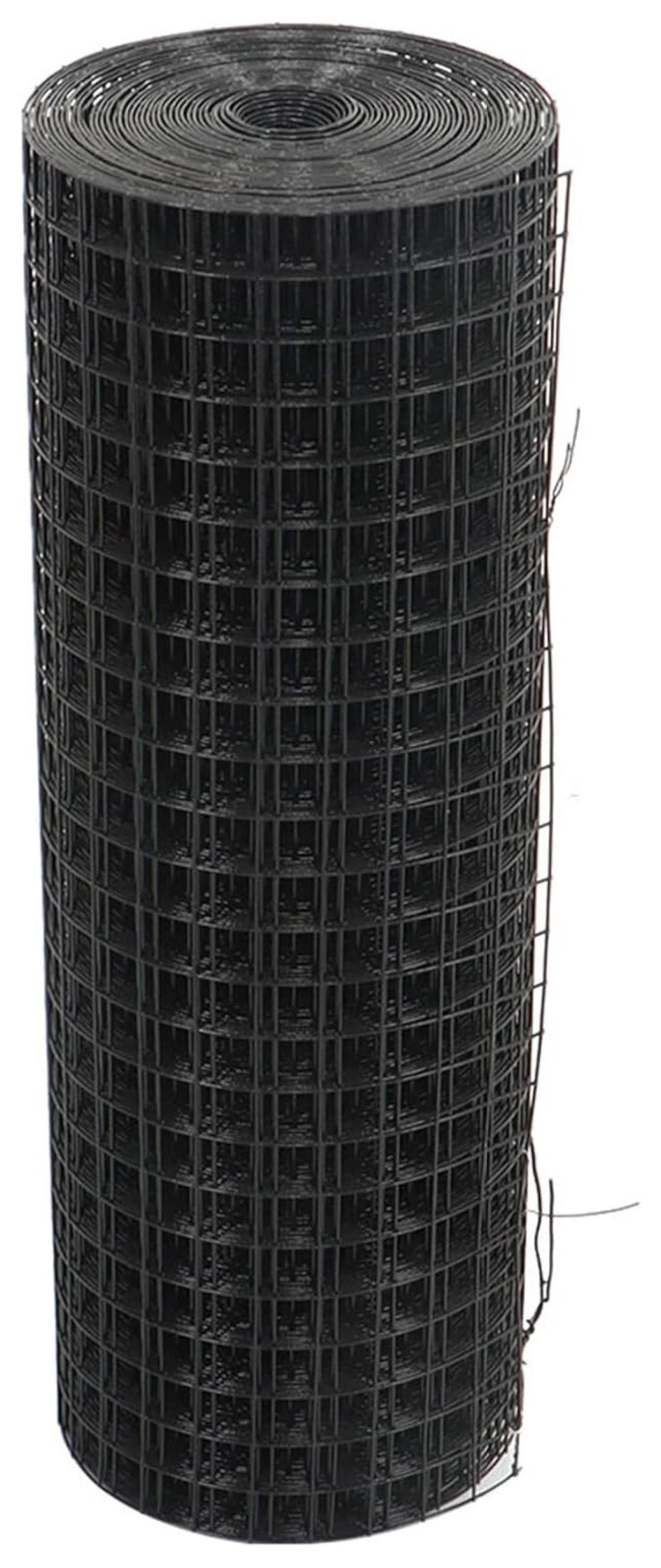 1 in Hardware Cloth, 24 in x 50 ft Chicken Wire Fence, Chicken Wire Mesh Roll for Rabbit Cages, Chicken Coop Fences and Poultry Enclosures(16 Gauge, Black)
